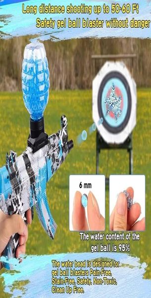 MP5 Electric Gun Toy Gel Water Ball avec 5000pcs Shoottoy Gun Blaster Pistol CS Fighting Outdoor Game For Children Adult Red3008456