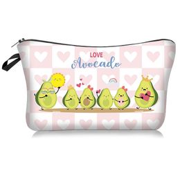 MPB014 3D Print Fruit Watermeloen Dame Cosmetische Handtas Mode Reizen Make Handtas Organizer Make-up Case Opslag