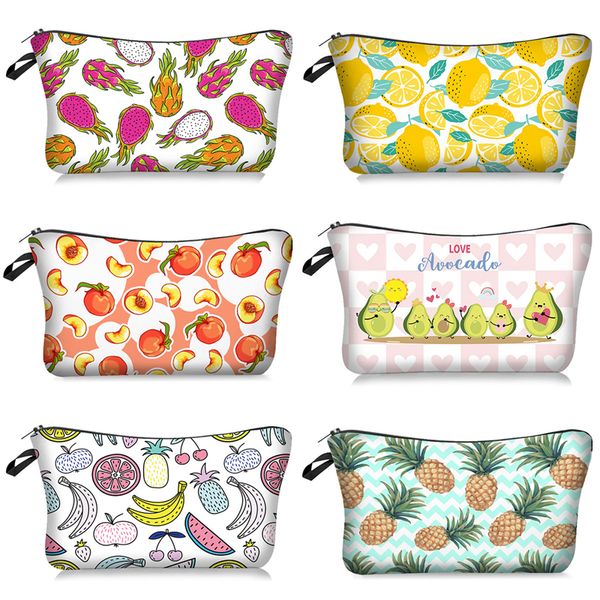 MPB014 impression 3D fruit pastèque dame sac cosmétique mode voyage maquillage sac organisateur maquillage étui pochette de rangement beauté Kit boîte sac de lavage