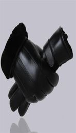 MPPM Men Gants en peau de mouton Gant de cuir authentique pour les hommes Glants de fourrure thermique à la fourrure chaude extérieure d'hiver T2001112815027