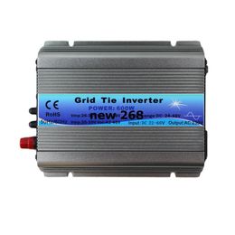 Livraison gratuite fonction MPPT 600 W sur onduleur à grille 30 V 36 V panneau 60 72 cellules MPPT onduleur à onde sinusoïdale pure sortie 220 V