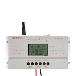 Freeshipping MPPT30 controlador solar 30A CE pantalla LCD certificada Duradero de calidad superior para sistema pv configuración fácil Regulador de carga solar
