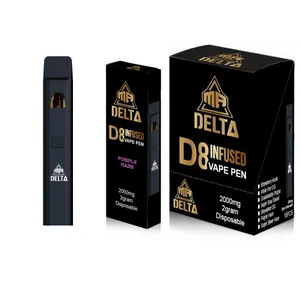 Stylos vape jetables Mr Delta D8 2000mg avec 2000mg Delta 8 huile épaisse, navire prérempli de Miami