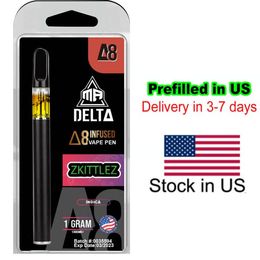 Mr Delta D8 Olie 1ml Wegwerpvapepennen met 1000 mg Delta 8 Olie Dikke Olie Voorgevuld schip van Miami