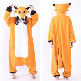 Mr Fox Cosplay Kostuums Onesie Pyjama Kigurumi Jumpsuit Hoodies Volwassenen Romper Voor Halloween Mardi Gras Carnival330q