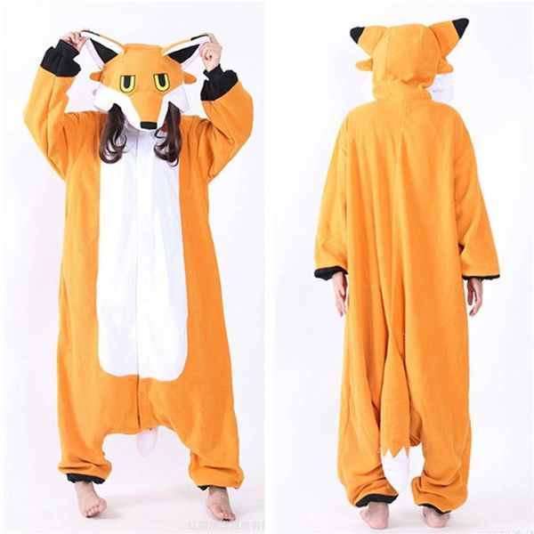 Costumes de Cosplay Mr Fox, pyjama Kigurumi, combinaison à capuche pour adultes, barboteuse pour Halloween Mardi Gras Carnival270B