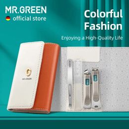 Mr.Green Fashion Ergonomic Set Outils de soins personnels Kit de voyage en acier inoxydable Ciseaux d'ongles Twezers de sourcils 240428