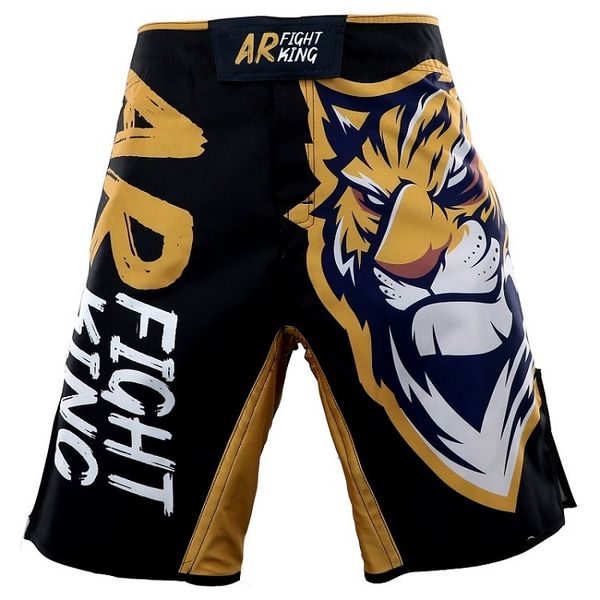 Mr. Tiger Boxing Muay Thai Shorts Deportes Fiess Fighting Patadas de secado rápido MMA Sanda Running Jujutsu Judo Print para hombre