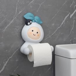 MR Turnip Radish Papier de papier toilette Porte-tissus WC Rack de tissus Salle de bain Mur Mouclé Punch-Free Topsue Rack Roll Paper Paper Streot 240328