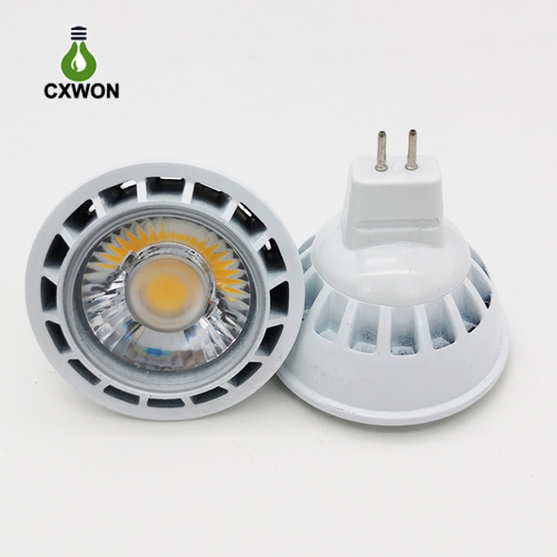 Foco LED regulable COB bombillas E27 MR16 GU10 GU5.3 3W 5W bombilla de foco 110V 220V iluminación empotrada