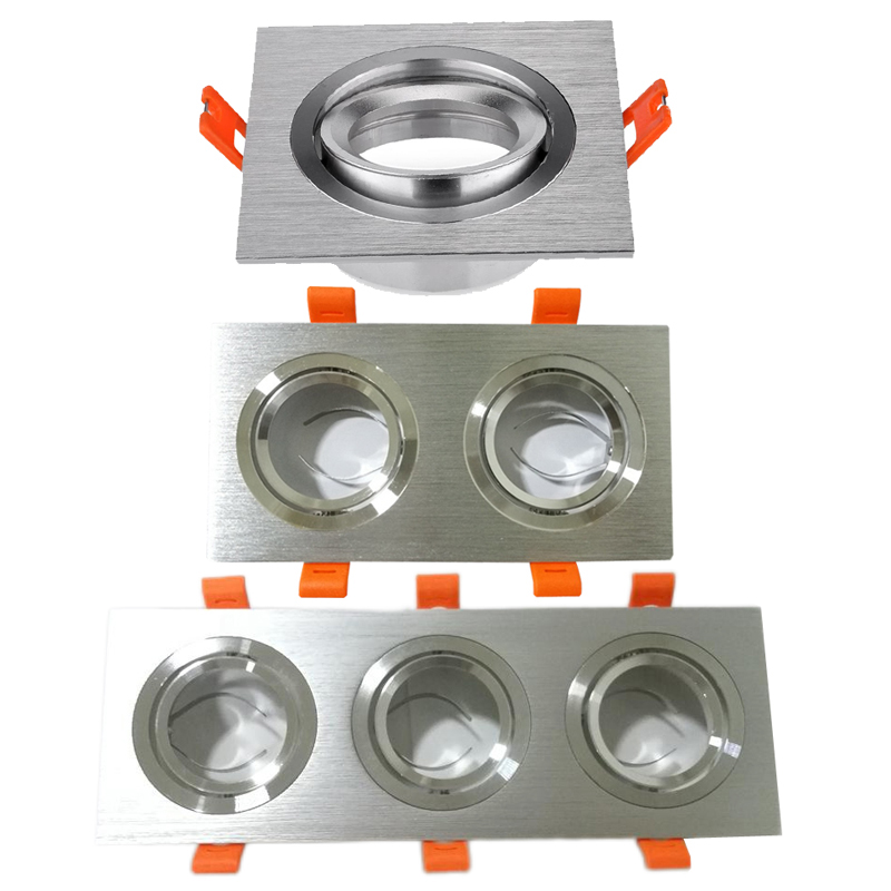 Crestech MR16-Beleuchtungszubehör, Becherhalterung, Spotlichthalterungen, Gesichtsring, GU10-Lampenbecher, Auto-Aluminium-Gesichtsring, eingebetteter Deckenleuchtenhalter, crestech