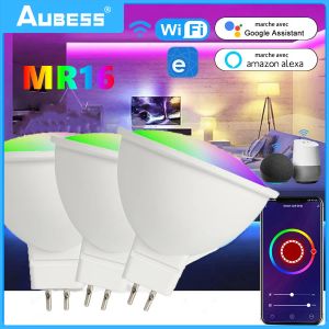 MR16 Smart Bulb WiFi RVB + CW 5W 12V LED Dimmable Lampes Ewelink App Control Bulb Works with Alexa Google Home SmartThings