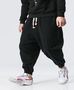 Mrdonoo Men039S Winter Dikke Warm Warm Casual Jogger Pants Chinese stijl losse grote size trekstringbroeken T2007285326742