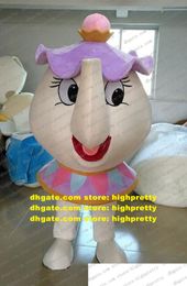 Mme Potts TEAPOT MUST MASCOT Costume Adult Cartoon Characon Nom Promotion Promotion Performance Sales ZX344