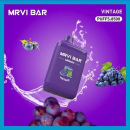 Mrvi Bar MR8500 Einweg-Vape-Pen-E-Zigarettengerät mit 650-mAh-Akku, 16-ml-Pod, vorgefüllte Kartusche, wiederaufladbar im Vergleich zu Prime Flex Bar, Crystal Bar EB-Design