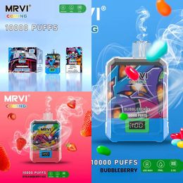 MRVI à venir 10000 Puff Vape Puff 10k Bar Vaper Vaper Dermable Vapes 10 saveurs 2% 3% 5% 650mAh Batterie rechargeable avec affichage d'écran électrique