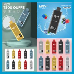 Mrvi Holy 7500 Puffs Jetable Vape Pen E Cigarette Dispositif Avec 600mAh Batterie 15ml Pod Pré-remplie Catridge rechargeable CNC Slick design élégant et professionnel