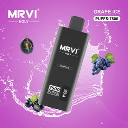 MRVI Holy 7500 Puffs Vapers 7000 8000 Puff Vaper Batterie Liquide Écran D'affichage Rechargeable Jetable Vape Stylo E Cigarette