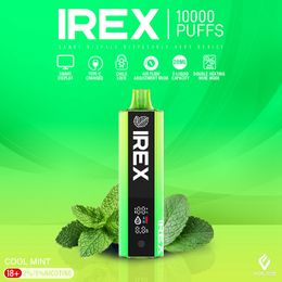 Mrvi Irex Vozol 10000 bouffées 10k stylo vape jetable cigarettes électroniques 20 ml dosettes rechargeables bobine de maille vapes 10K bouffée vaper avec écran numérique