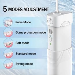 MS16 elektrische tandenflosser, handige en compacte draagbare orale spoelbeugelreiniger voor thuis