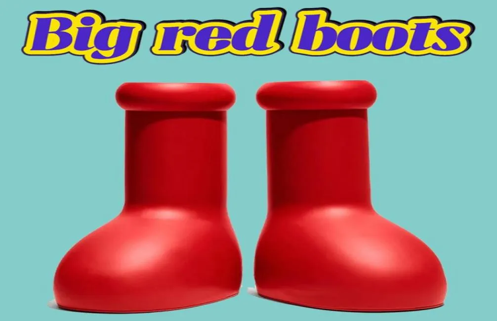 MSCHF Big Red Boots Designer Rain Boot Femmes Hommes Astro Boy ...