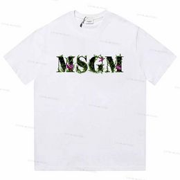 MSGM Tee Designer T-shirt Designer Shirts For Men 100 Cotton Man 3d Imprimer Cabille pour hommes Tshirts pour hommes