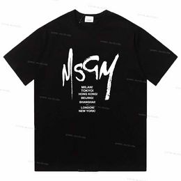 Tshirt msgm t-shirts pour hommes chemises sweatshirt de créateur coton manches courtes de haute qualité marque de luxe tshirt man fashion créateur top 3d tshirts de luxe tee-shirt