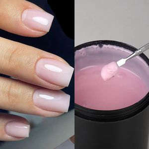 Mshare Milky Pink Acrylique Gel Nail 250g Clear dur pour extension Nude blanc 240521