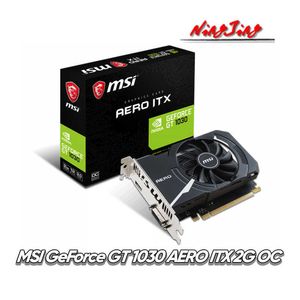 MSI GEFORCE GT 1030 AERO ITX 2GD4 NIEUW GT 1030 14NM 2GB GDDR4 64 BIT VIDEO CAPTEN GPU GRAFISCHE KAART CARD Desktop CPU Moederbord