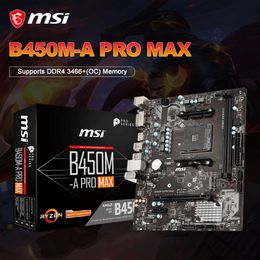 MSI nouveau B450M-A PRO MAX carte mère de jeu Gamer 64G AM4 DDR4 + AMD Ryzen5 R5 5600 CPU + GALAXY 3200Mhz * 2 RAM placa mae Kit