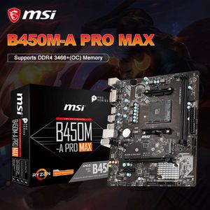 MSI Nieuwe B450M-A PRO MAX GAMING Moederbord Gamer 64G AM4 DDR4 + AMD Ryzen5 R5 5600 CPU + GALAXY 3200 Mhz * 2 RAM placa mae Kit