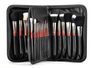 MSQ pinceaux de maquillage professionnel mis 29 pcs pinceaux de maquillage en bois couleur avec sac en cuir cosmétiques maquillage kits