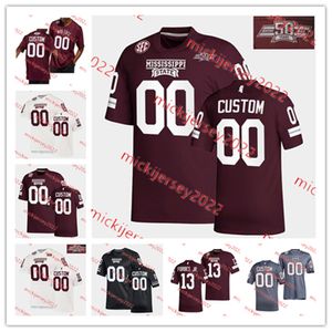 MSU voetbalshirt Custom Stitched Mens Youth Walt Harris Art Davis Johnie Cooks Jackie Parker Marquiss Spencer Pernell McPhee Mississippi State Bulldogs Jerseys
