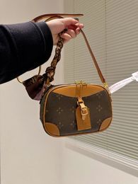 MT 2023 Hoogwaardige Deauville mini-crossbodytassen Damier Azur schattige cameratas Retro chique kleine tassen Lichtgewicht luxe ontwerpers