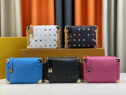 MT M46358 Designer MANS Dames Trunk Box Koppelingszak Schoudertassen Luxe bakken Handtas V Pochette Lady Nano Echte lederen portemonnee Crossbody Travel Wallets M21741