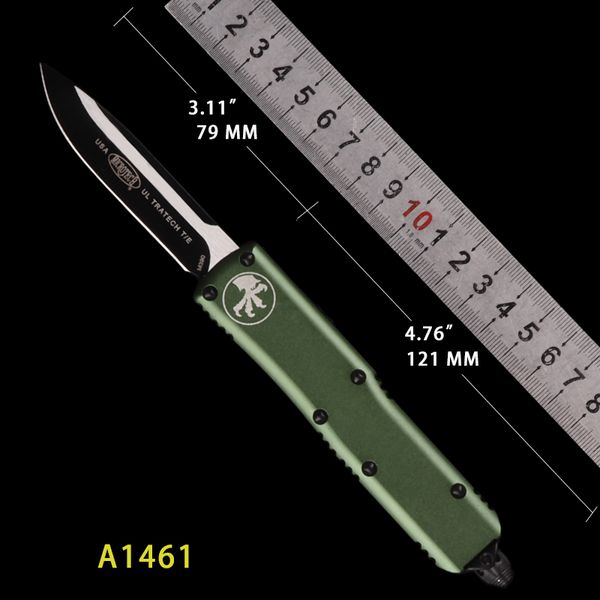 MT otf couteau automatique couteaux tactiques UTX coupe-poche cadeau de noël poignée en aluminium matériel de pêche poignée plus petite