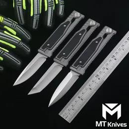 MT geproduceerd nieuw klein mes D2 Blade 6061-T6 aluminium legering handgreep mes buiten camping tactieken messen overleving EDC Tools