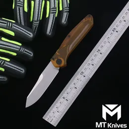 MT Production BM-9400 couteau pliant manche PEI D2 lame bouton système poche cuisine extérieure EDC Camping couteaux de chasse outil