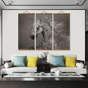 MT0398 Chinese Horse Decorative Wall Art Affiches