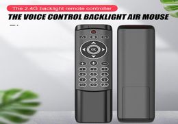 MT1 VOICE Backlit Remote Control Gyro Wireless Fly Air Mouse 24g Smart pour Android TV Box Linux PC7887112