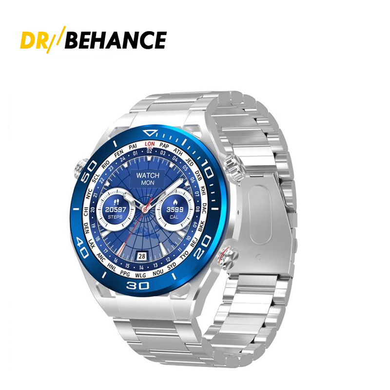 MT15s Smart Watch Ultimate Men NFC Bluetooth Call Voice Assistant Compass Bransoletka tętno Sport Sport Smartwatch