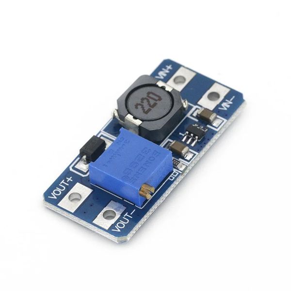 MT3608 MODULE DE BOSITE RÉGLABLE DC-DC 2A Module de pas de plaque de boost avec micro USB 2V-24V à 5V 9V 12V 28V