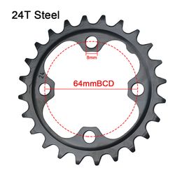 MTB 22/24/26/28/32/36/38/42/44T WHITH STRAED WHEELL THEELT pour Shimano Sram Crankset 64 / 104BCD Double / Triple Speed Sprock