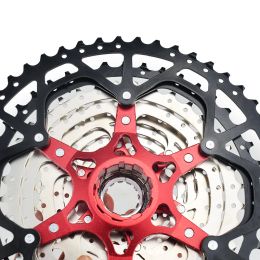 MTB 8 9 10 11 12 Speed Cassette Wide Ratio Freewheel Mountain Mountain Bicycle Sproquets 11-40T 42T 46T 50T 52T pour Shimano Sram Sunrace