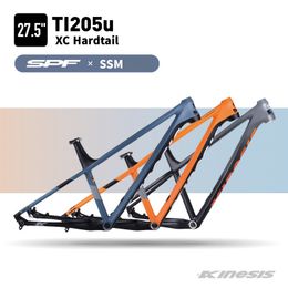 MTB Bicycle Inner-bedradingsaluminiumlegering 27,5x15/17/18 "Off-road XC Hardtail Mountain Bike Frame TI205U 148 Boost dropout