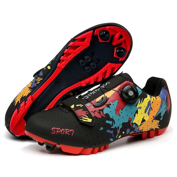 VTT Cycling Shoes Men Mountain Footwear Racing Road Bicycle Flat Clit Sneaker Cleat Femmes Dirt Speed Route Bike Biking SPD 240409