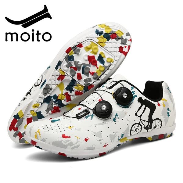 Mtb Cycling Chaussures Men Zapatillas Ciclismo Hombre auto-verrouillage de la route Chaussures Femme Belgique Style Cleats Bicycle Sneaker 231227