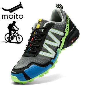 Zapatos de ciclismo MTB, zapatillas de ciclismo para hombre, zapatos de motocicleta, tela Oxford, zapatos impermeables para bicicleta, zapatillas de senderismo al aire libre, invierno 240129