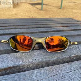 Vtt homme polarisé UV400 lunettes de soleil de pêche lunettes de vélo en métal lunettes de cyclisme lunettes d'équitation B2-4 ldd240313