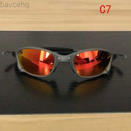 Vtt homme polarisé UV400 lunettes de soleil de pêche lunettes de vélo en métal lunettes de cyclisme lunettes d'équitation D4-1 ldd240313
